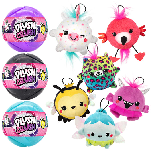 Plush Crush – Series 3 Puzzle Ball (1-Pack) | Surprise Plush Toy Blind Bag by Scentco