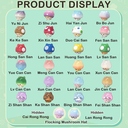 BEEMAI Mushroom Cat Series Figures - Blind Pack (5 items in 1 pack) (1pc)