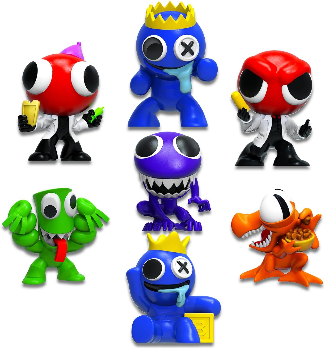 Rainbow Friends Mystery Mini Figures + Stickers - Blind Bag 3-Pack (1pc)