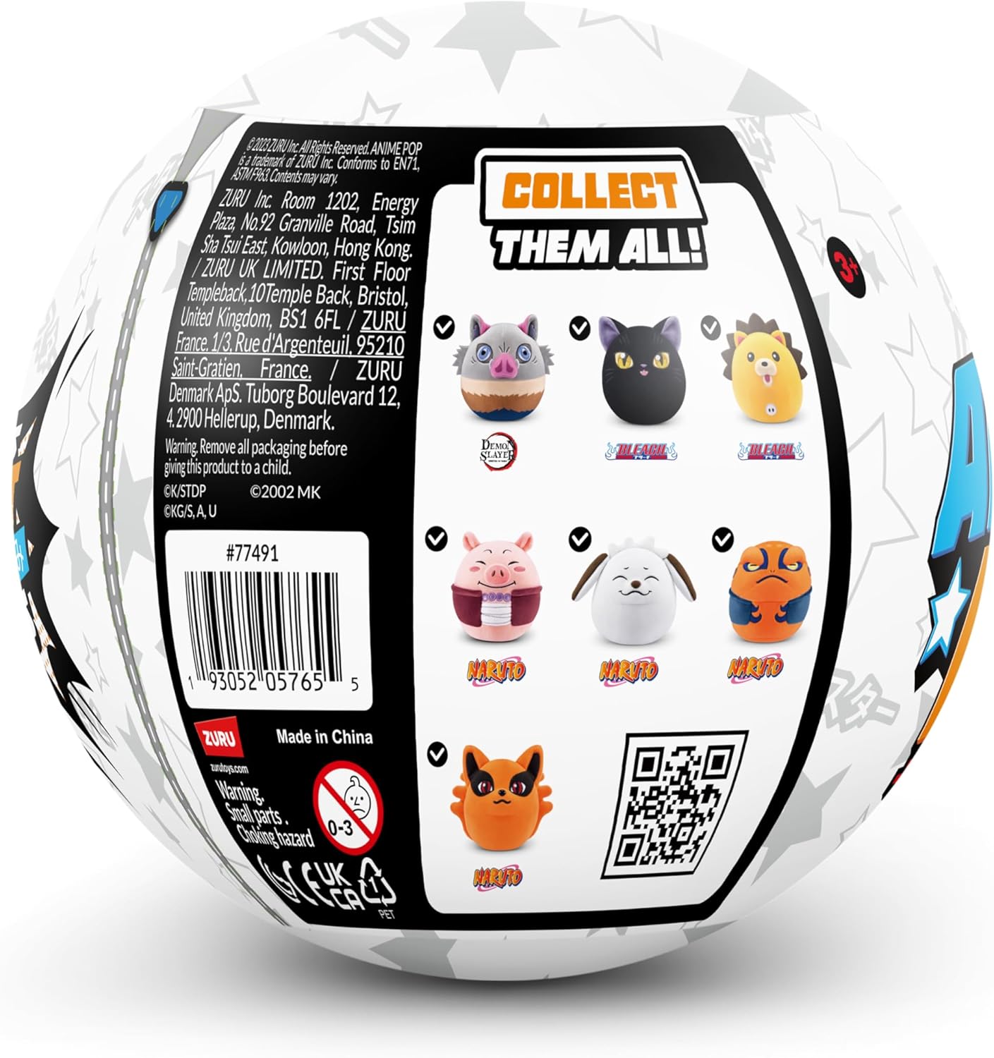 Anime Pop! Surprise Plush Ball (Series 1) - ZURU Blind Bag